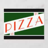 retro pizza briefkaart (Voorkant)