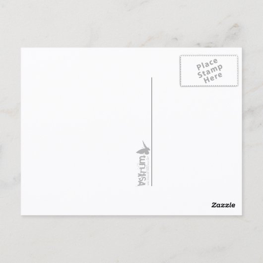 retro pizza briefkaart (Achterkant)