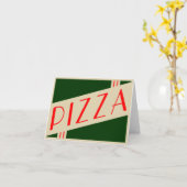 retro pizza kaart (Gele Bloem)