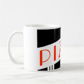 retro pizza koffiemok (Links)