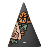 Retro pizza met een pompoen twist feesthoedjes (Rechts)