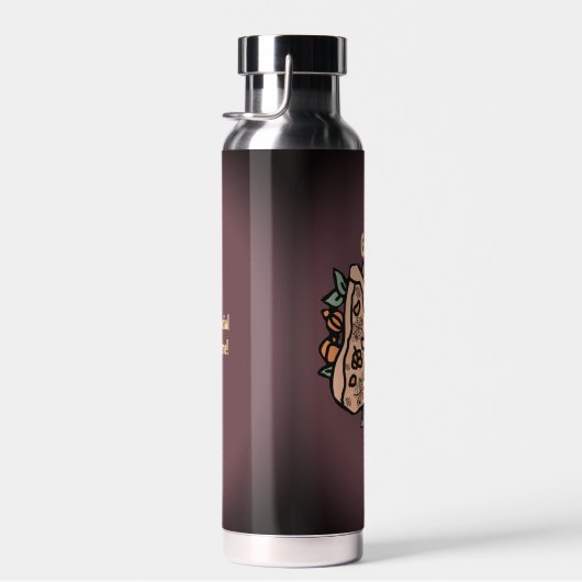 Retro pizza met een pompoen twist waterfles (Rechts)