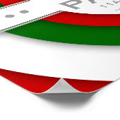 retro PIZZA party Poster (Hoek)