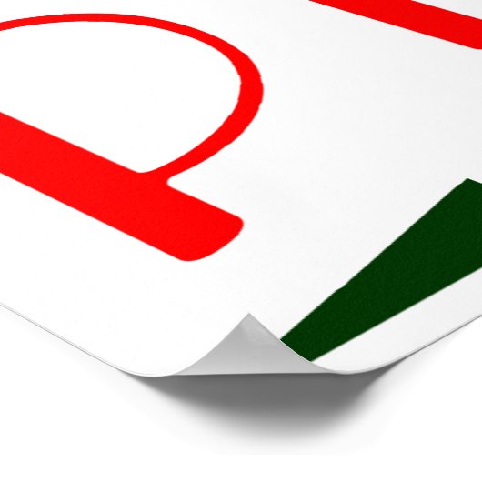 retro pizza poster (Hoek)