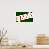 retro pizza poster (Keuken)