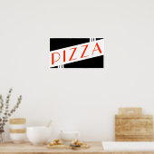 retro pizza poster (Keuken)