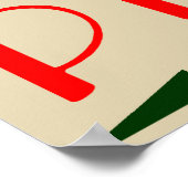 retro pizza poster (Hoek)