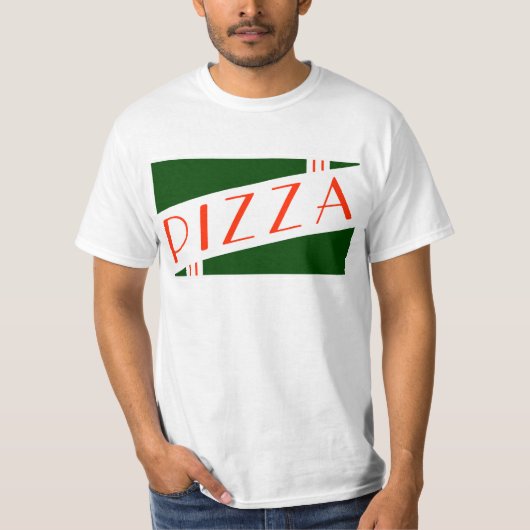 retro pizza t-shirt (Voorkant)