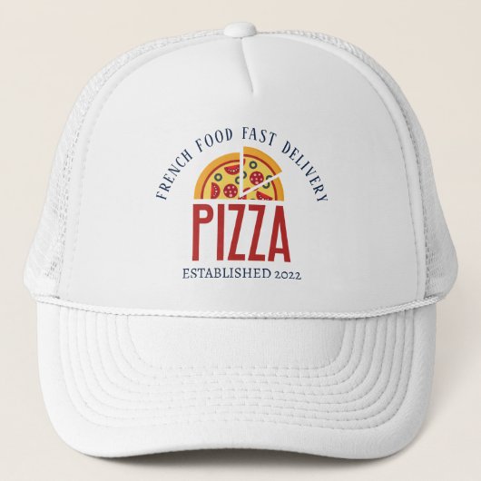Retro Pizza Trucker Pet (Voorkant)