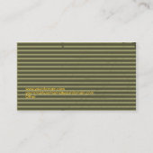 Retro Pizza WinkelVisitekaartje Visitekaartje (Achterkant)