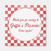 Retro Pizzeria Pizza Feest Italiaans Verjaardagsfe Magneet (Voorkant)