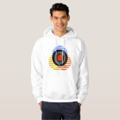 Retro Plaat Hoodie (Voorkant volledig)