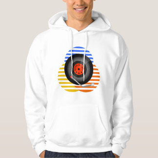 Retro Plaat Hoodie