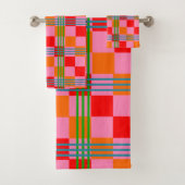 Retro Plaid  Bad Handdoek (Insitu)