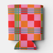 Retro Plaid  Blikjeskoeler (Achterkant)