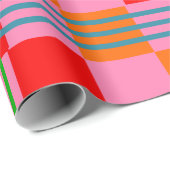 Retro Plaid  Cadeaupapier (Rol Hoek)