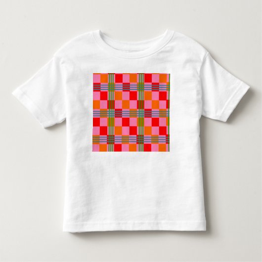 Retro Plaid  Kinder Shirts (Voorkant)