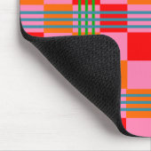 Retro Plaid  Muismat (Hoek)