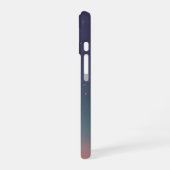Retro planeet en omringende rotsen iPhone 16 hoesje (Linkerkant)