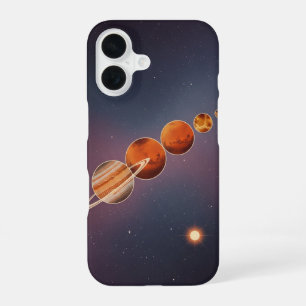 Retro Planeet Parade iPhone 16 Hoesje