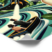 Retro Planeet Pin-Up Poster (Hoek)
