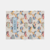  Retro Planes Aviation Pattern Baby Boy Fleece Deken (Voorkant (Horizontaal))