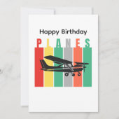 Retro Planes Cessna Vliegtuig Luchtvaart Verjaarda (Voorkant)