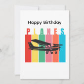 Retro Planes Cessna Vliegtuig Luchtvaart Verjaarda (Voorkant)