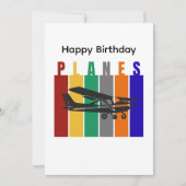 Retro Planes Cessna Vliegtuig Luchtvaart Verjaarda (Voorkant)