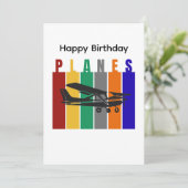 Retro Planes Cessna Vliegtuig Luchtvaart Verjaarda (Staand voorkant)