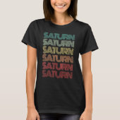 Retro Planet SATURN Science Crew Astronomy Team Sp T-shirt (Voorkant)