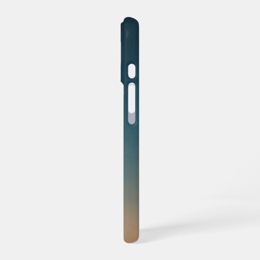 Retro Planet Top View with Reflection iPhone 16 Hoesje (Linkerkant)