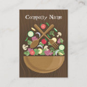 Retro plantaardige kom Visitekaartje (Voorkant)