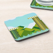Retro Platform Game Bier Onderzetter (Linkerzijde)