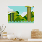 Retro Platform Game Poster (Keuken)