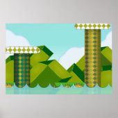 Retro Platform Game Poster (Voorkant)