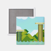 Retro platformgame magneet (Voorkant / Achterkant)