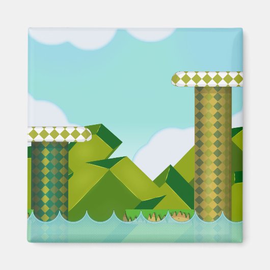 Retro platformgame magneet (Voorkant)