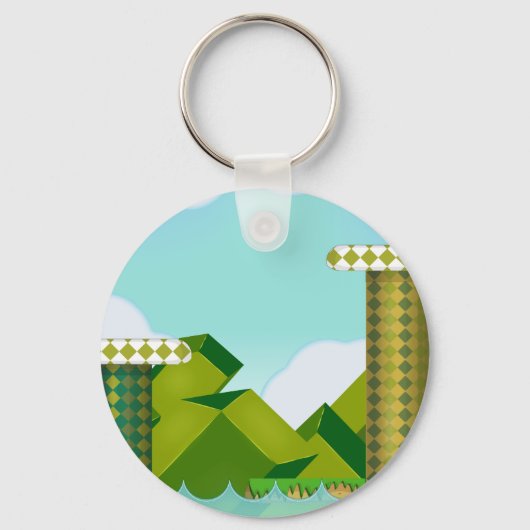 Retro platformgame sleutelhanger (Voorkant)