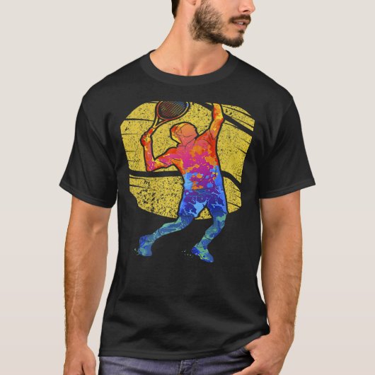 Retro Player Professional Trainer Tennis 2 T-shirt (Voorkant)