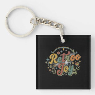 Retro Plezier – Grafische T-Shirt met Retro-Uiterl Sleutelhanger