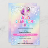 Retro plezier in haar tijdperk pastel Afstuderen u Kaart (Voorkant / Achterkant)