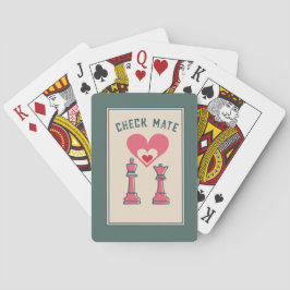 Retro plezier Valentijn Gifts Schaakmat Pokerkaarten