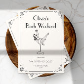 Retro Plezier & Whimsy | Unieke Bachelorette Kaart