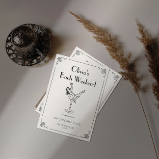 Retro Plezier & Whimsy | Unieke Bachelorette Kaart