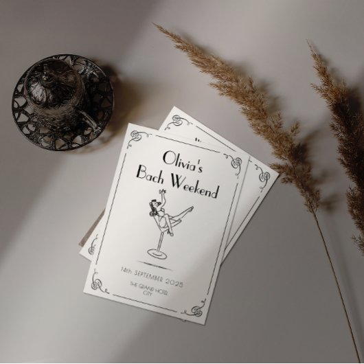 Retro Plezier & Whimsy | Unieke Bachelorette Kaart