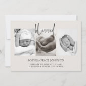 Retro Pluche Dieren Baby Aankondiging (Voorkant)