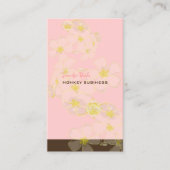 RETRO PLUMERIAS/DIY-ACHTERGRONDKLEUR VISITEKAARTJE (Voorkant)