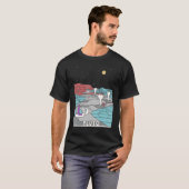 retro Pluto National Park Bezoek Pluto Lin T-shirt (Voorkant volledig)