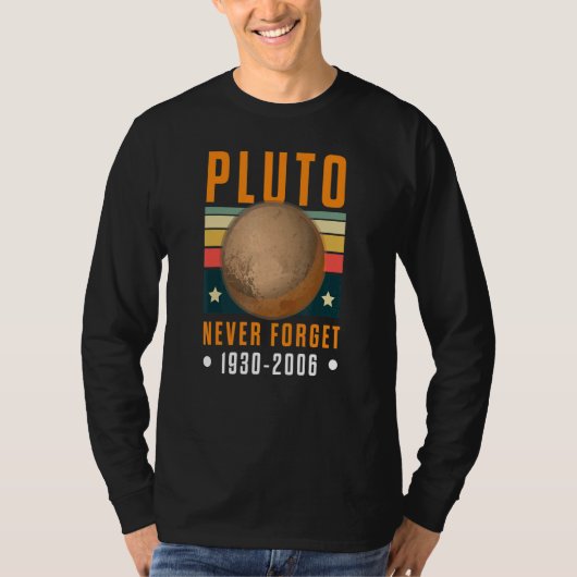 Retro Pluto Nooit Vergeten 1930 2006 T-shirt (Voorkant)